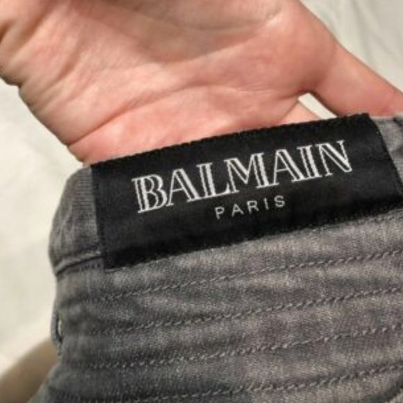 Balmain Grey Women's Jeans Size 40 $1295 - Picture 7 of 7